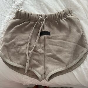 essentials fear of god drawstring shorts
